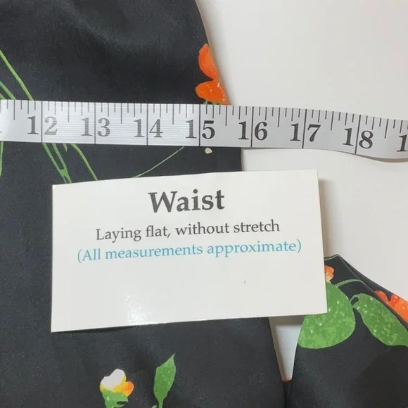 Tori Richard for Liberty House Black Maxi Dress with Orange Floral Design - Picture 7 of 8